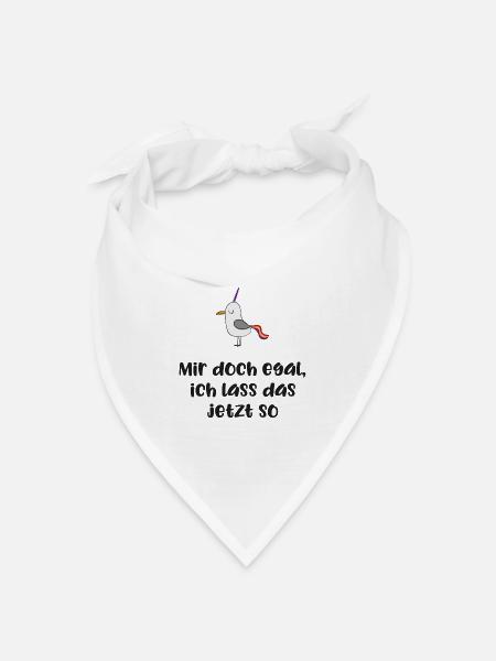 lustiger Spruch - Bandana Dreieckstuch - Weiß