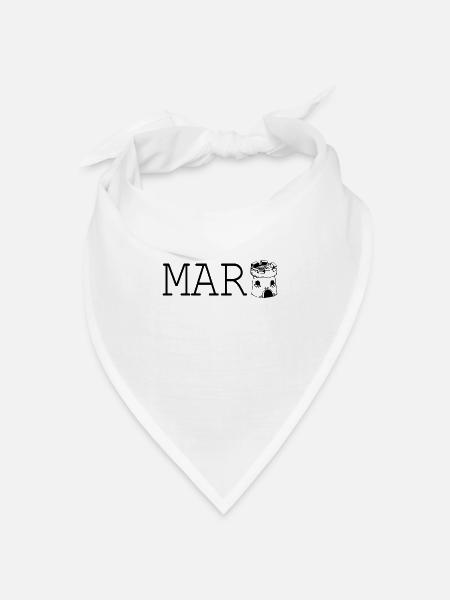 Marburg - Bandana Dreieckstuch - Weiß