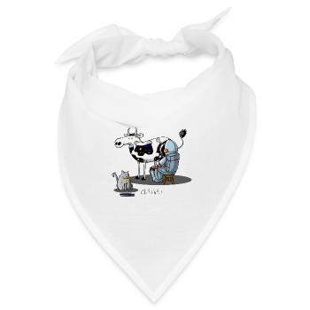 Milchstraße - Bandana Dreieckstuch - Weiß - Vorne