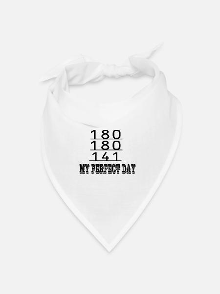 Darts Dart - Bandana Dreieckstuch - Weiß