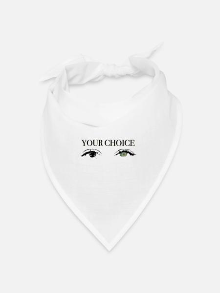 Your Choice - climate change - Bandana Dreieckstuch - Weiß