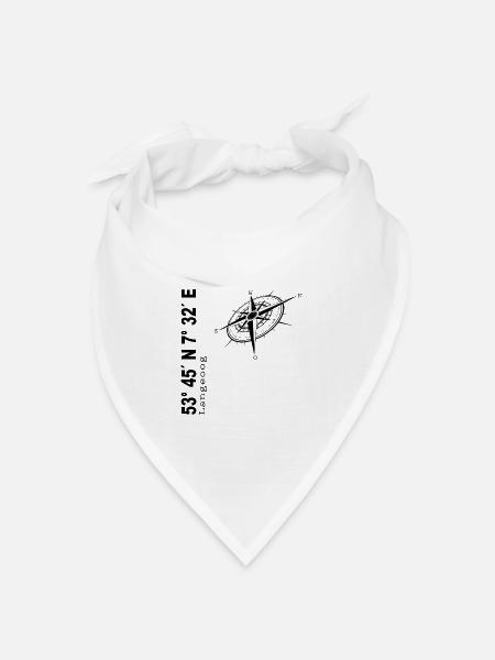 Langeoog - Bandana Dreieckstuch - Weiß