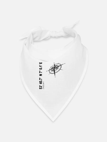 Juist - Bandana Dreieckstuch - Weiß