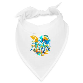 Abstract Summer - Bandana Dreieckstuch - Weiß - Vorne