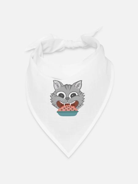 Gato - Bandana Dreieckstuch - Weiß