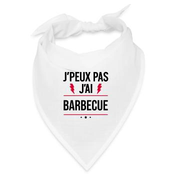 Ich kann nicht, ich grille Humor Aperitif - Bandana Dreieckstuch - Weiß - Vorne