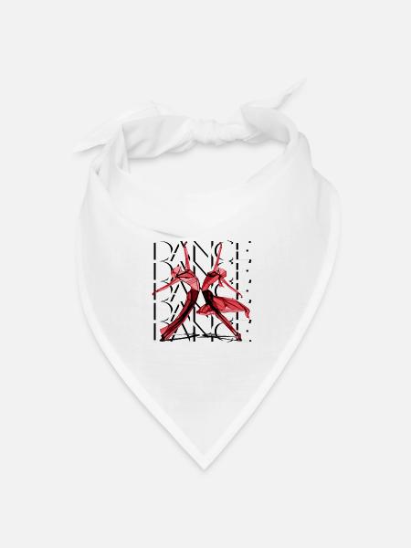 Tänzer - Bandana Dreieckstuch - Weiß