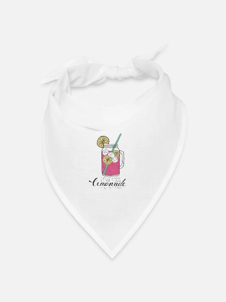 Lemonade - Bandana Dreieckstuch - Weiß