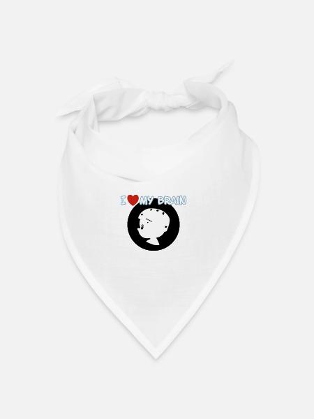 Fahrradhelm - Bandana Dreieckstuch - Weiß