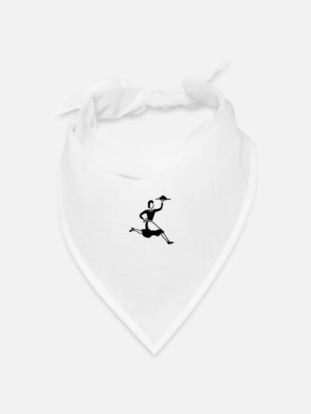 kellnerin - Bandana Dreieckstuch - Weiß