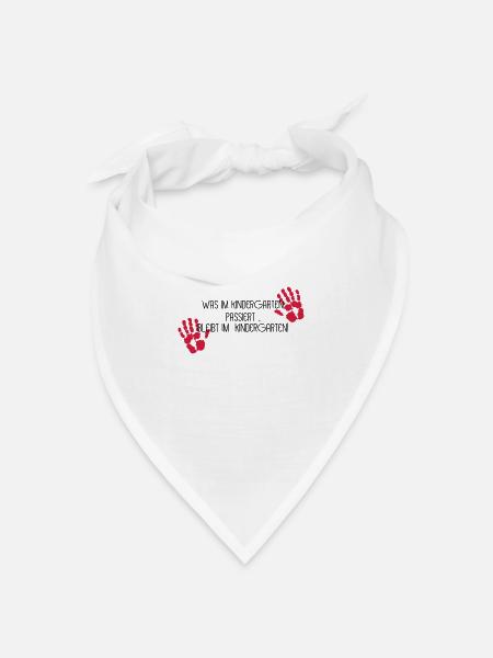 Kindergarten - Bandana Dreieckstuch - Weiß