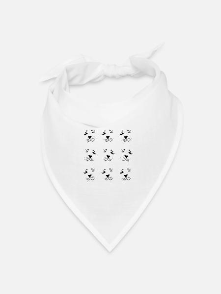 Robben - Bandana Dreieckstuch - Weiß