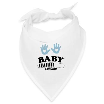 baby loading - Bandana Dreieckstuch - Weiß - Vorne