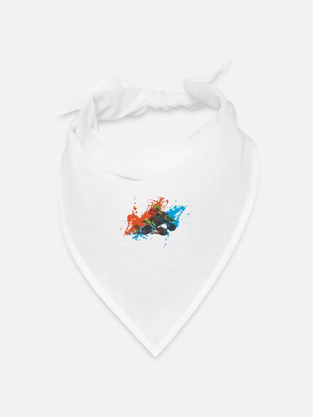 Quad - Bandana Dreieckstuch - Weiß