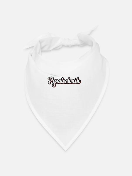 Pyrotechnik Pyro Feuerwerk - Bandana Dreieckstuch - Weiß