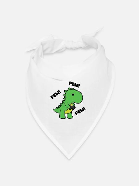 GAMING T-REX - Bandana Dreieckstuch - Weiß
