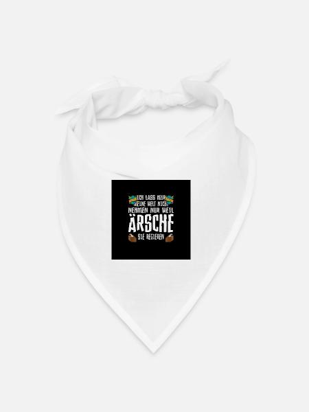 Meine Welt Regieren - Bandana Dreieckstuch - Weiß