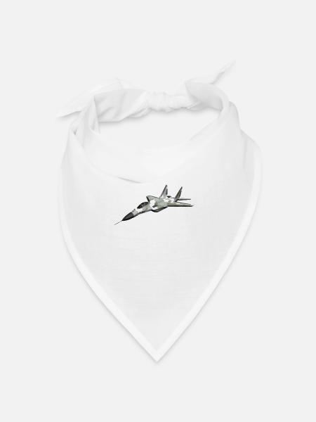 Mig29 - Bandana Dreieckstuch - Weiß