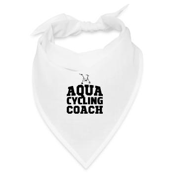 Aqua Cycling Schwimmbad Fitness Training Coach - Bandana Dreieckstuch - Weiß - Vorne