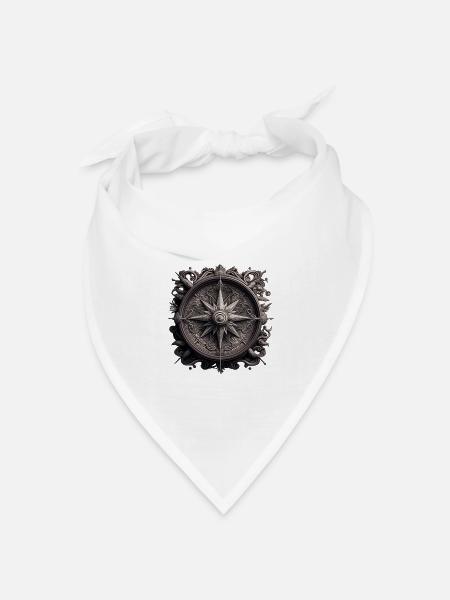 cooles Wikinger Ornament - Bandana Dreieckstuch - Weiß