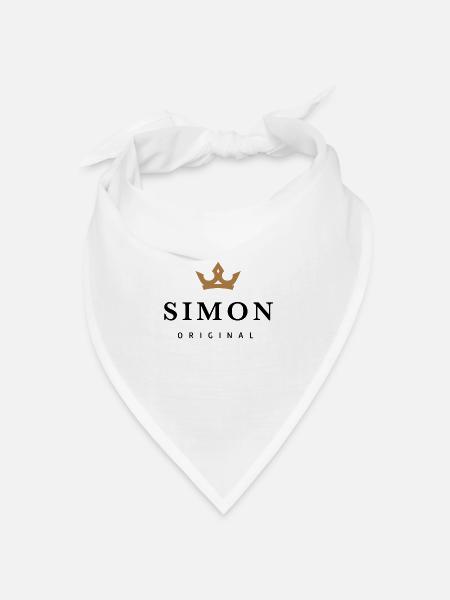 Simon - Bandana Dreieckstuch - Weiß