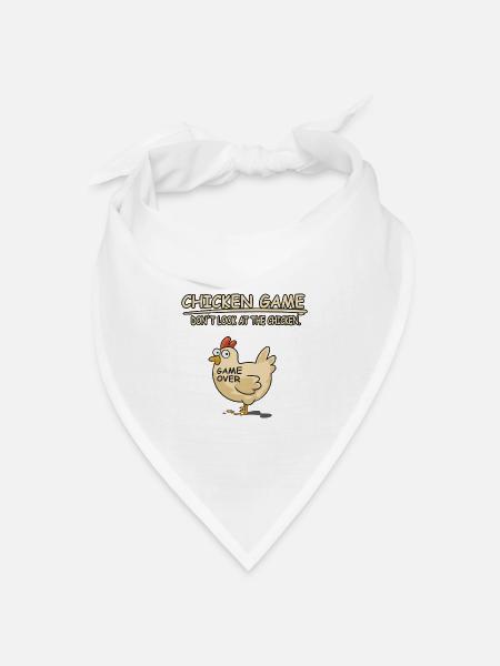 GAMER CHICKEN - Bandana Dreieckstuch - Weiß