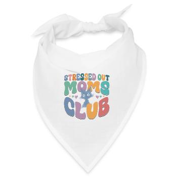 mom life graphic tee - Bandana Dreieckstuch - Weiß - Vorne