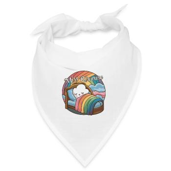 Miss Dreamer Design Kind Träumer und Schlaf - Bandana Dreieckstuch - Weiß - Vorne