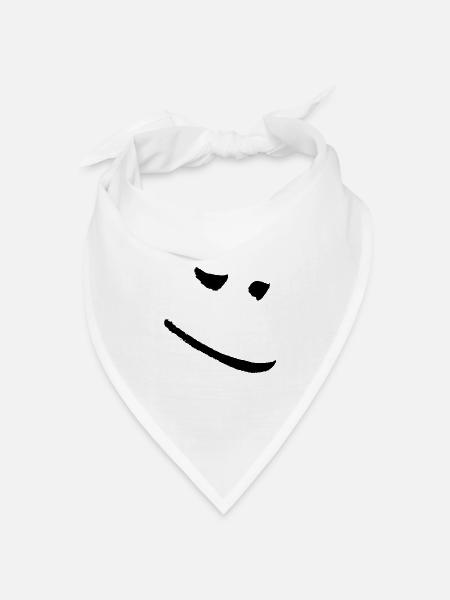 good mood - Bandana Dreieckstuch - Weiß
