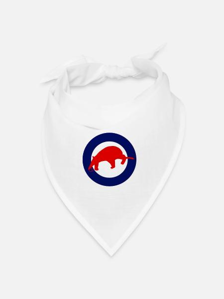 Red Anteater - Bandana Dreieckstuch - Weiß