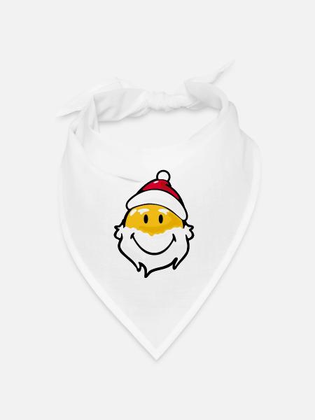 Santa Claus - Bandana Dreieckstuch - Weiß