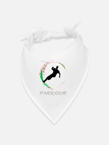 Parkour - Bandana Dreieckstuch - Weiß