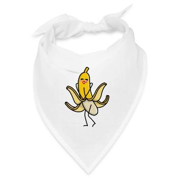 Marilyn, Monroe sexy Banane bläst Rock nach oben Wortspiel - Bandana Dreieckstuch - Weiß - Vorne