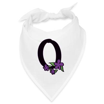 O wie Optimist - Bandana Dreieckstuch - Weiß - Vorne