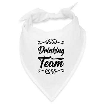 Drinking Team - Bandana Dreieckstuch - Weiß - Vorne