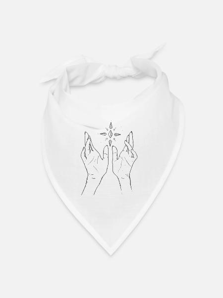 Witchcraft - Bandana Dreieckstuch - Weiß