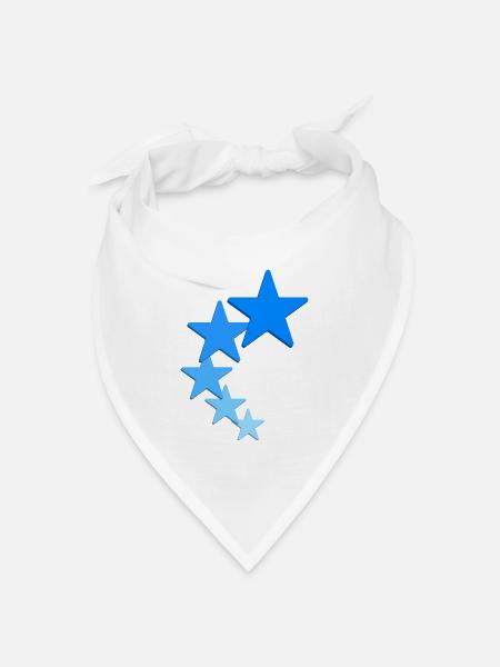 Sterne Logo - Bandana Dreieckstuch - Weiß
