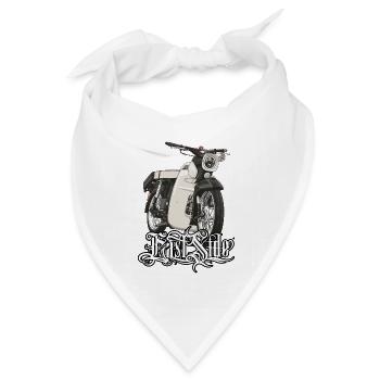 Star (beige) // Illustration - Bandana Dreieckstuch - Weiß - Vorne