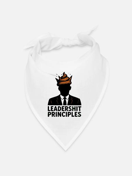 Leadershit Principles - Bandana Dreieckstuch - Weiß