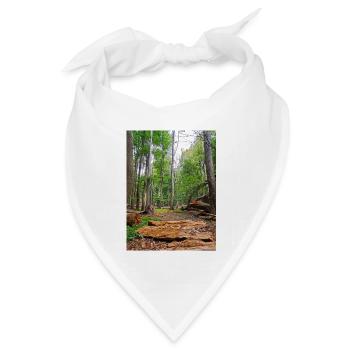 Märchenwald - Bandana Dreieckstuch - Weiß - Vorne