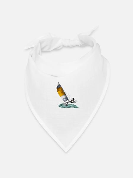Katamaran - Bandana Dreieckstuch - Weiß