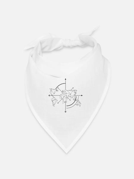 Travel the World - Bandana Dreieckstuch - Weiß