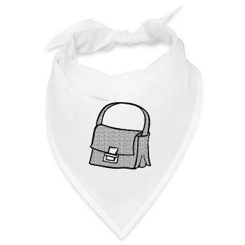 backpack suitcase rucksack bag aktenkoffer125 - Bandana Dreieckstuch - Weiß - Vorne