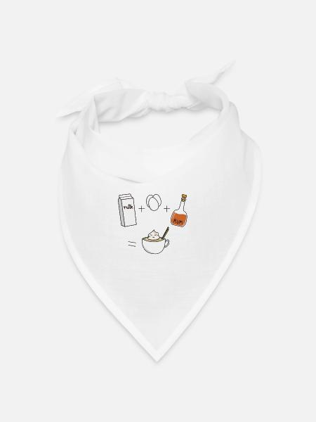 Eierlikör - Bandana Dreieckstuch - Weiß