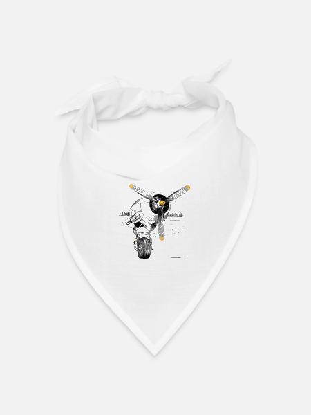 Motor - Bandana Dreieckstuch - Weiß