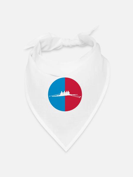 Rowing / Rower / Rudern / Ruderer - Bandana Dreieckstuch - Weiß