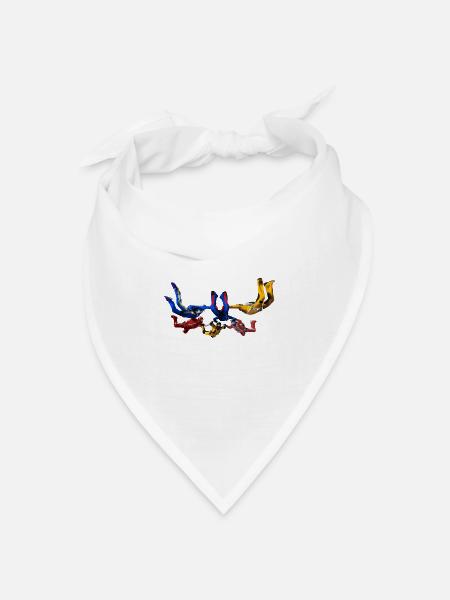 skydivers - Bandana Dreieckstuch - Weiß