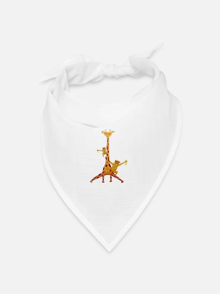 Spaß Zoo - Bandana Dreieckstuch - Weiß