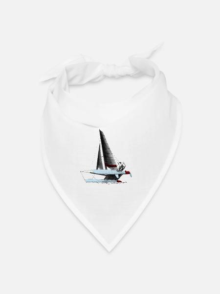 katamaran - Bandana Dreieckstuch - Weiß