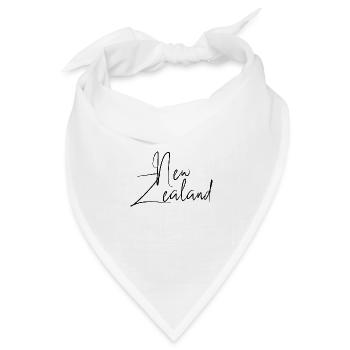 Neuseeland - Bandana Dreieckstuch - Weiß - Vorne